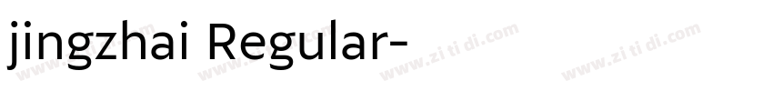 jingzhai Regular字体转换